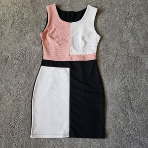Working dress Women size 2 black pink white